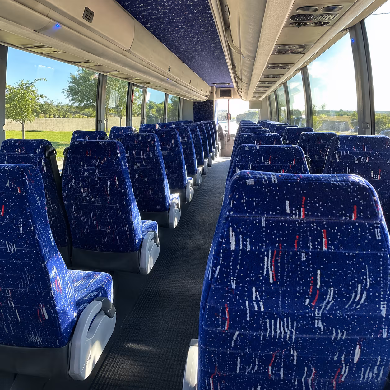warner robins school event transportation onboard seating