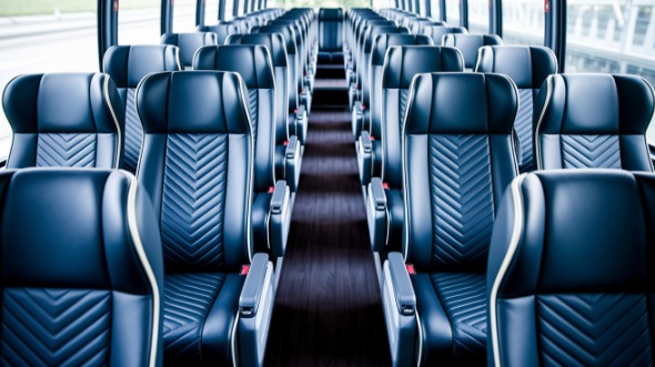 56 passenger charter bus inside roswell